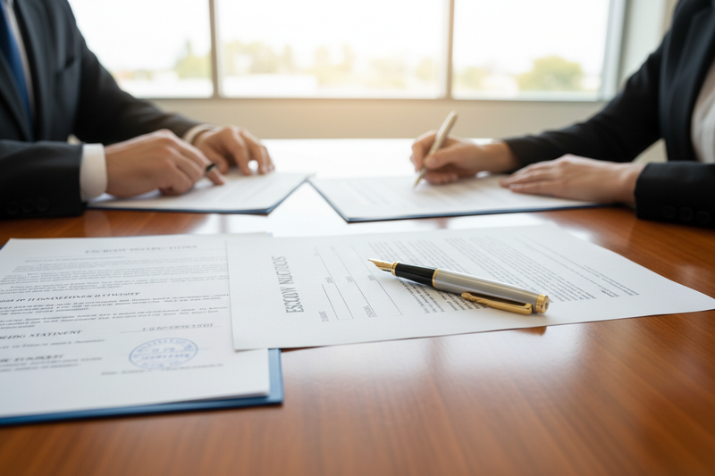 escrow signing papers